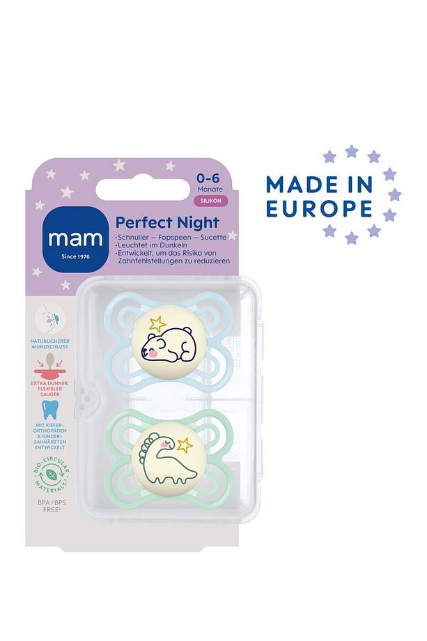 Perfect I Day&Night l Emzik 2'li Set I Sterilize Kutuda I 0-6 Aylık I Ayıcık/Sino - 3