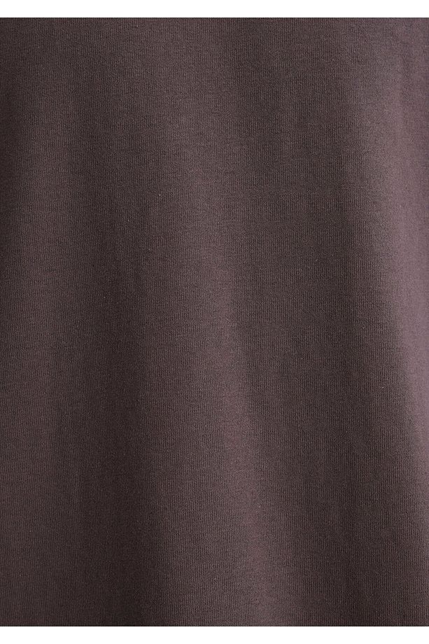 Mor Basic Tişört Oversize / Geniş Kesim 0612641-86683 - 7