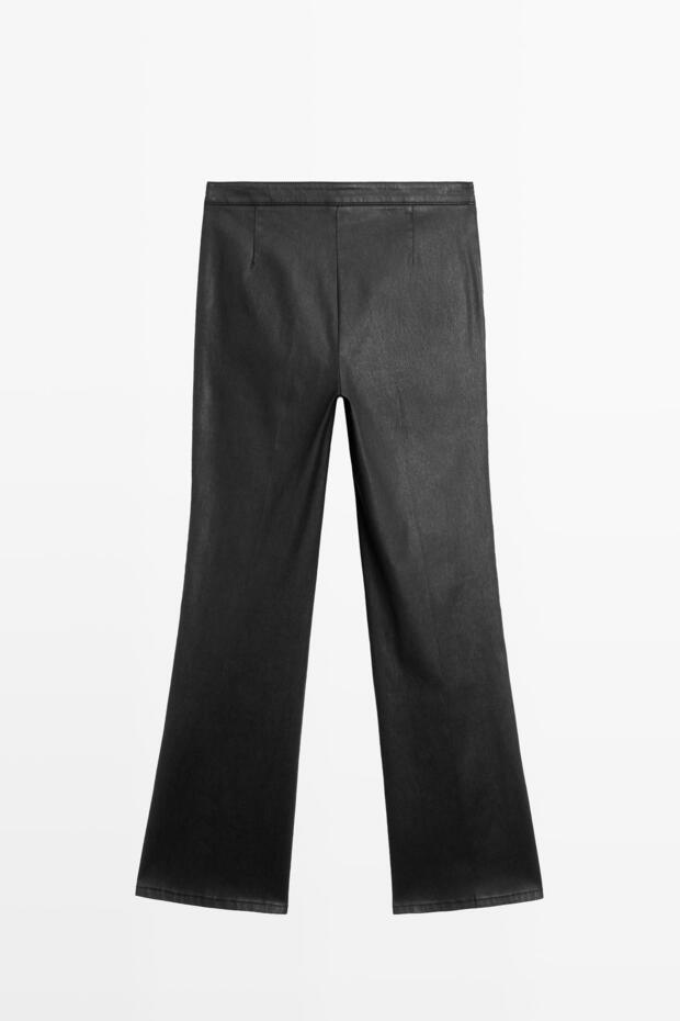 İspanyol paça crop pantolon - 8