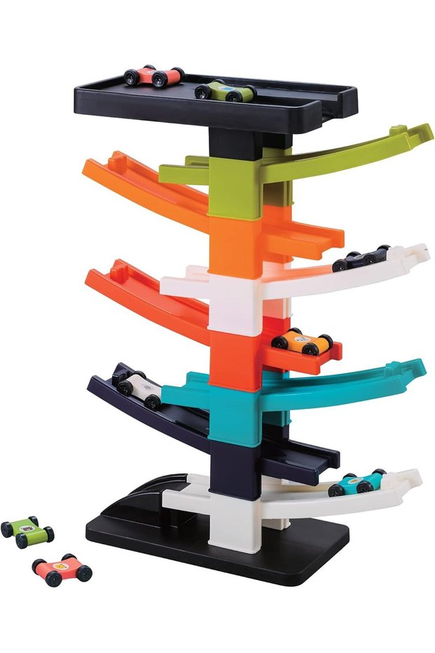 Turbo Tower Car Ramp Racer, Adventure Toys, Preschool Educational Toy Vehicle, Parent
