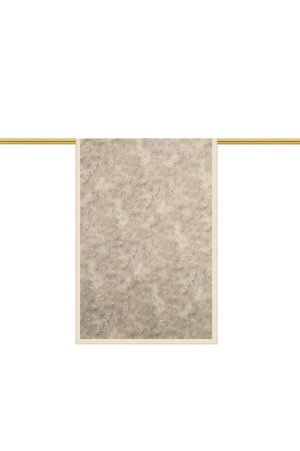 Stone Brush Pattern Silk Shawl - 2