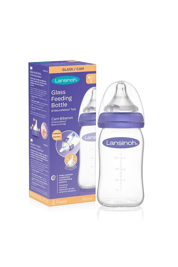 160 ml Cam Biberon ve NaturalWave® Biberon Emziği (1 Ay+) - 1