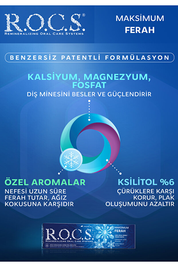Rocs Maxımum Fresh Ağız Kokusuna Karşı Diş Macunu 74gr - 2