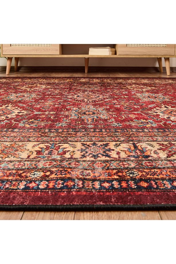 Soft Line Afgan Halısı - Kırmızı - 160x230 cm - 3
