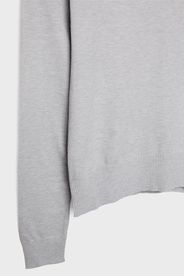 Basic balıkçı yaka örgü kazak - 8