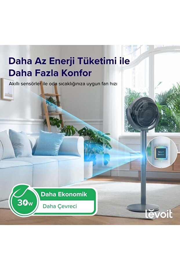 Pedestal Circulator Vantilatör Gri - 6