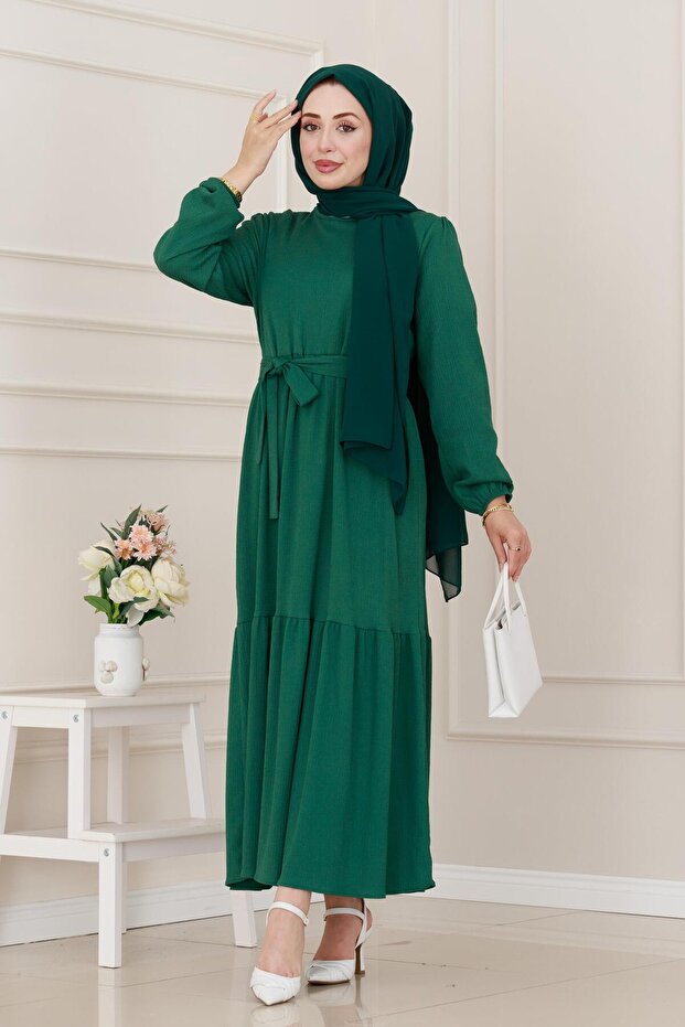 Рокля принцеса -зелена - 1