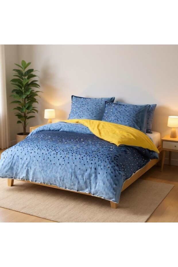 طقم غطاء لحاف فردي من Ranforce Mosaic – نمط هندسي قطن 100%