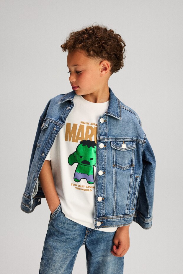 Baskılı Oversize Tişört - 1