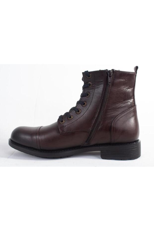 10216742 Brown Orthopedic Daily Men's Leather Boots