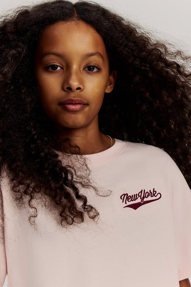 Pamuklu Oversize Tişört - 2