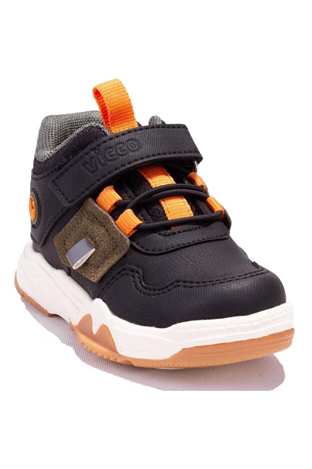 Getto 946B24K440Cn Black Orthopedic Daily Boy's Boots
