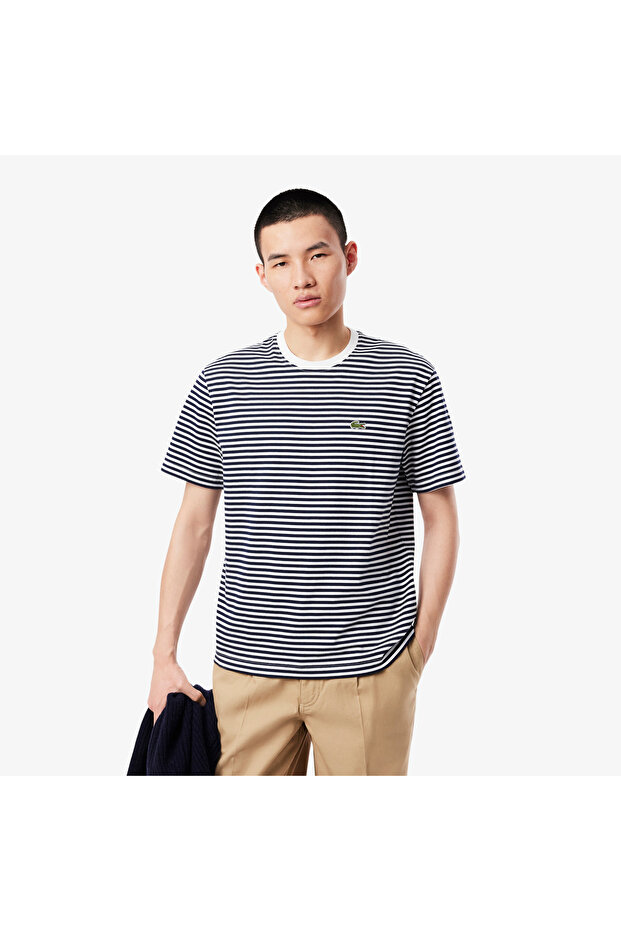 Striped Heavy Cotton T-shirt - TH9749-00-522