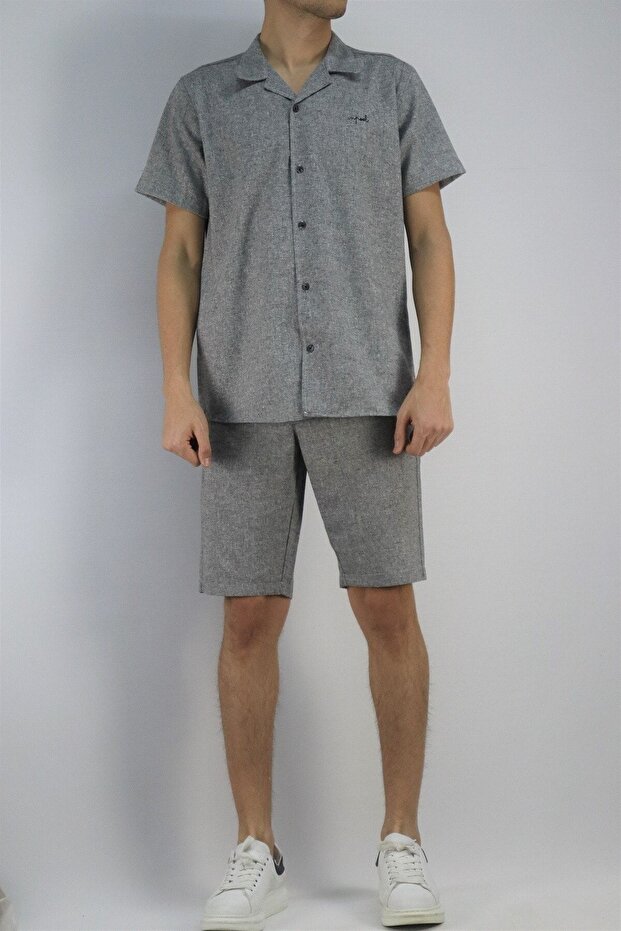 Men's Summer Slim Fit Cotton, Linen Woven Shirt
