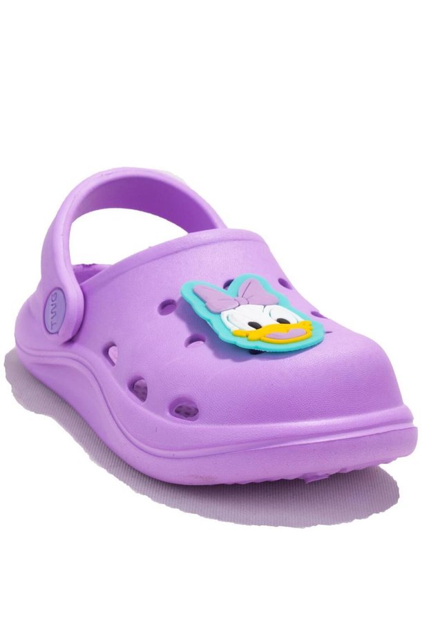 Dja75-Crs01Bb Lilac Orthopedic Daily Girls' Cross Sports Slippers