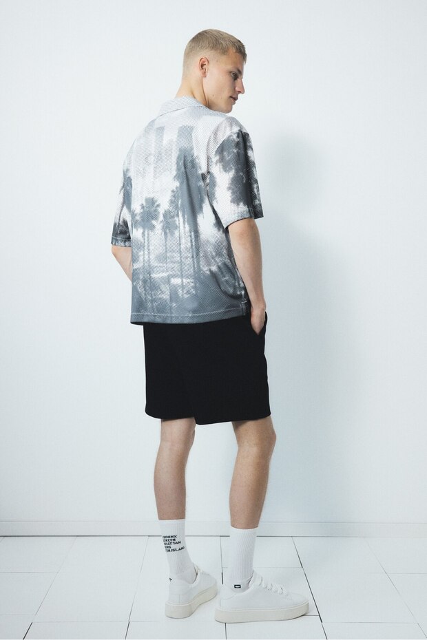 Regular Fit Sweatshirt Şort - 2