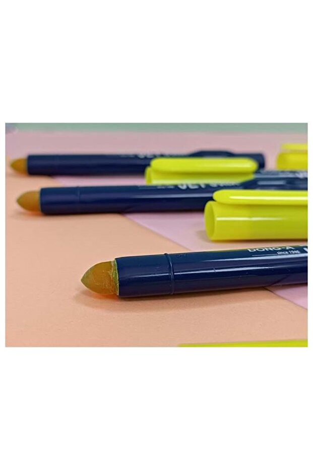 Dong A Jet Stick Jel Fosforlu Kalem Sarı 3lü Set 230770 - 3