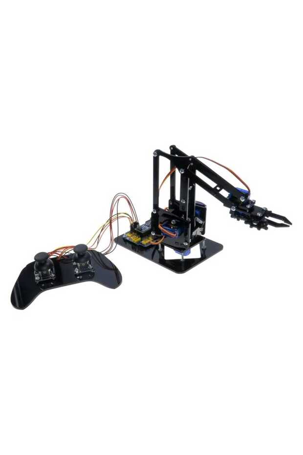 REX Discovery Serisi 4in1 Arduino Uyumlu Pleksi Robot Kol - Elektronikli (Joystick Kol il - 1