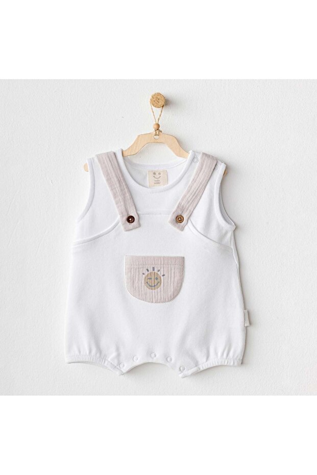 Bebek Tulum Romper Basıc Whıte - 1