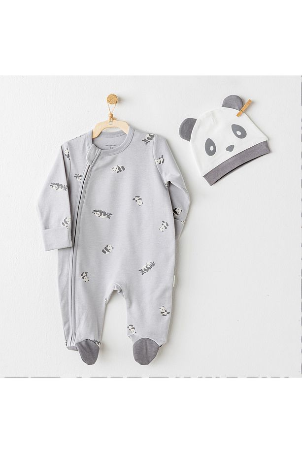 BEBEK TULUM TAKIM ROMPER HAT SET KEEP SMILING - 1