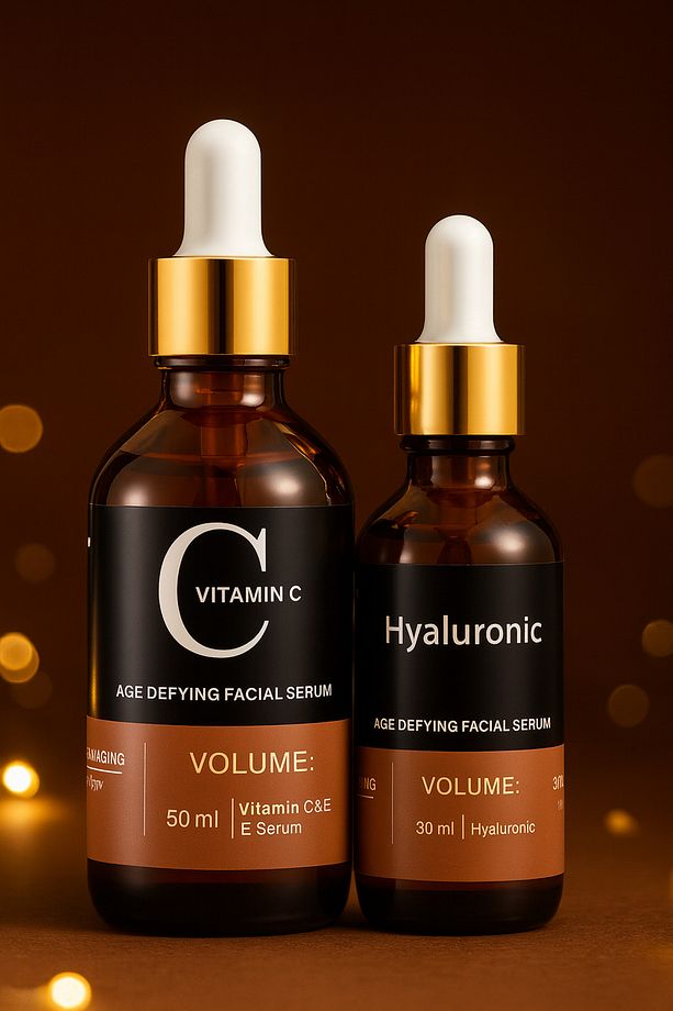 Vitamin C & Hyaluronic Acid 2’li Serum Seti – Cildi Aydınlatan ve Nemlendiren Yaşlanma Karşıtı Bakım - 9