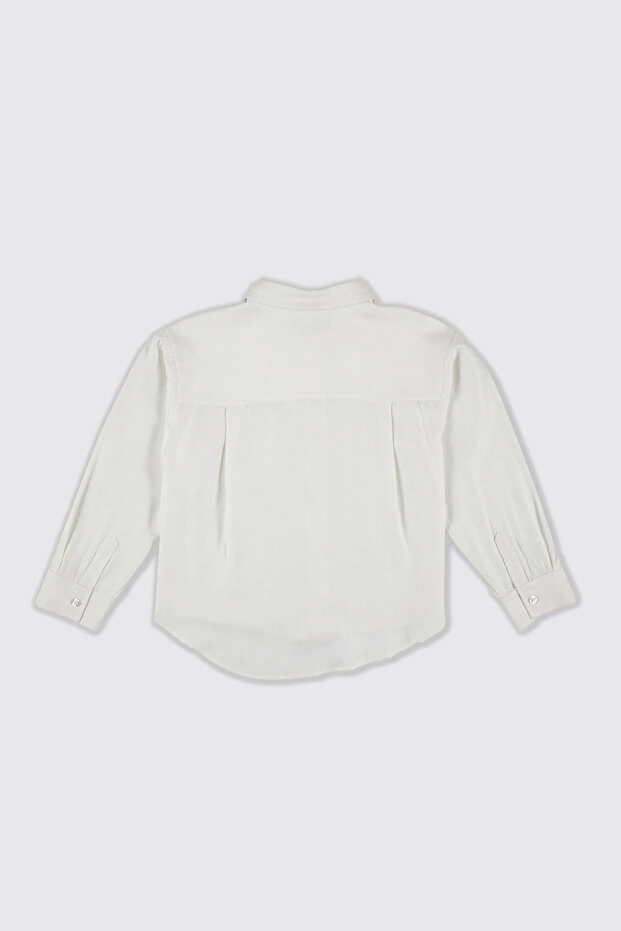 Kız Çocuk Beyaz Gömlek - 2
