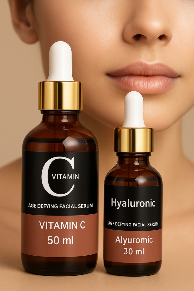 Vitamin C & Hyaluronic Acid 2’li Serum Seti – Cildi Aydınlatan ve Nemlendiren Yaşlanma Karşıtı Bakım - 5