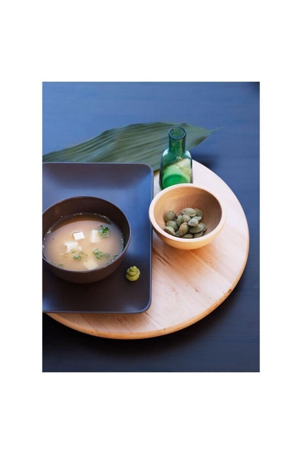 Blanda Matt Wooden Serving Bowl - Bamboo - 12 Cm Diameter