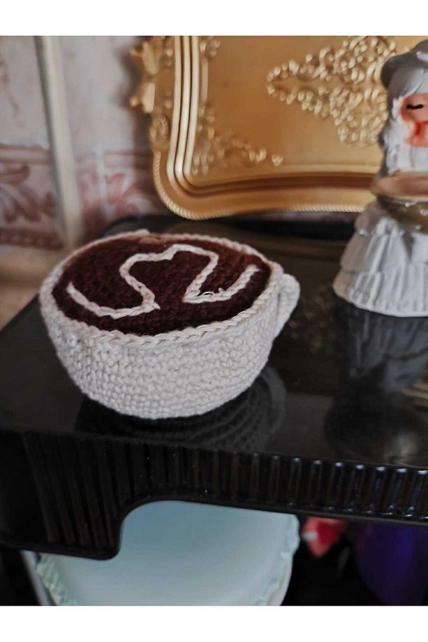Moms Ada Pamuk İp kahve köşesi dekoratif espresso cup - 2