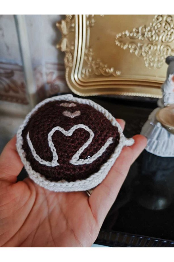 Moms Ada Pamuk İp kahve köşesi dekoratif espresso cup - 3