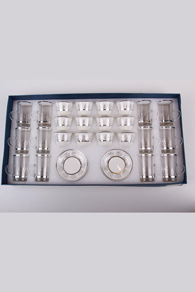 طقم فناجيل قهوة وكاسات شاي - 4