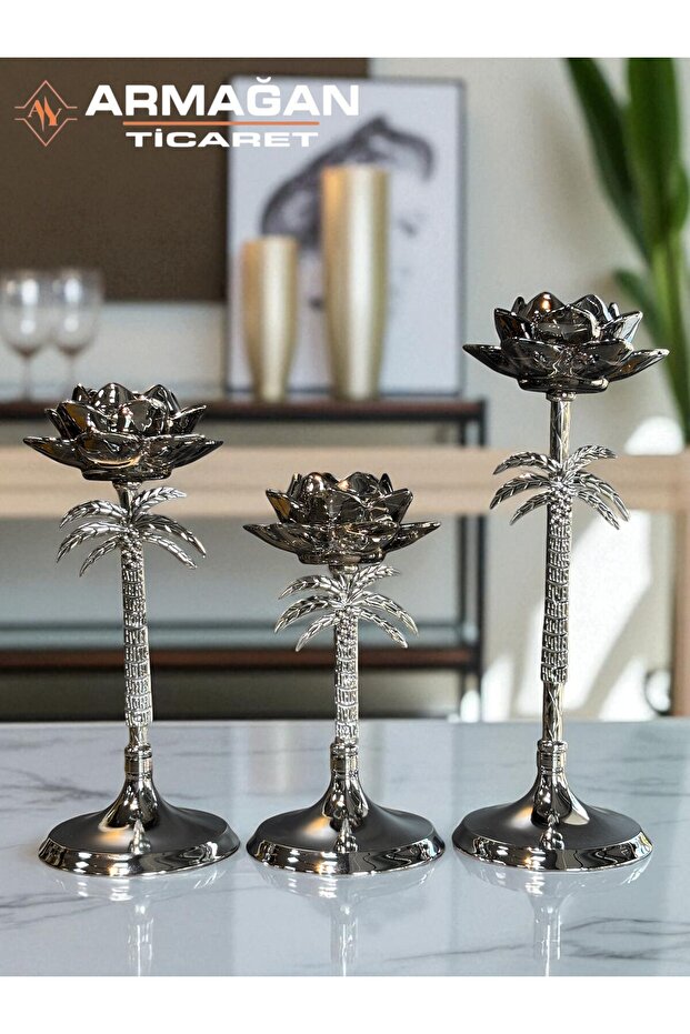 PALMİYE ŞAMDAN 3LÜ SET - 3
