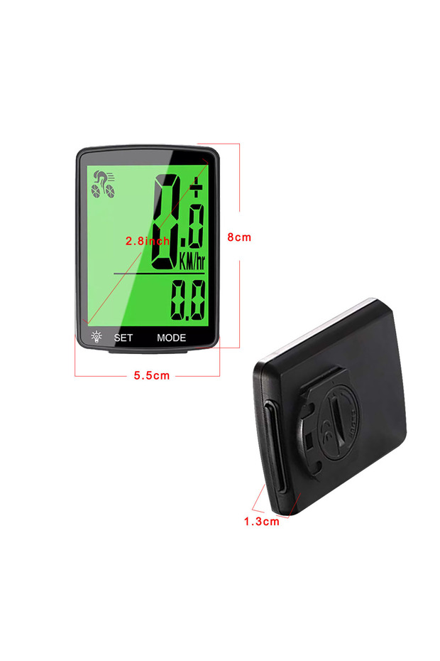 Wireless Multifunctional LCD Screen Bicycle Speedometer Odometer - 2