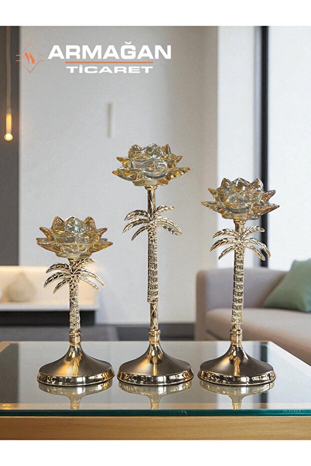 PALMİYE ŞAMDAN 3LÜ SET - 3