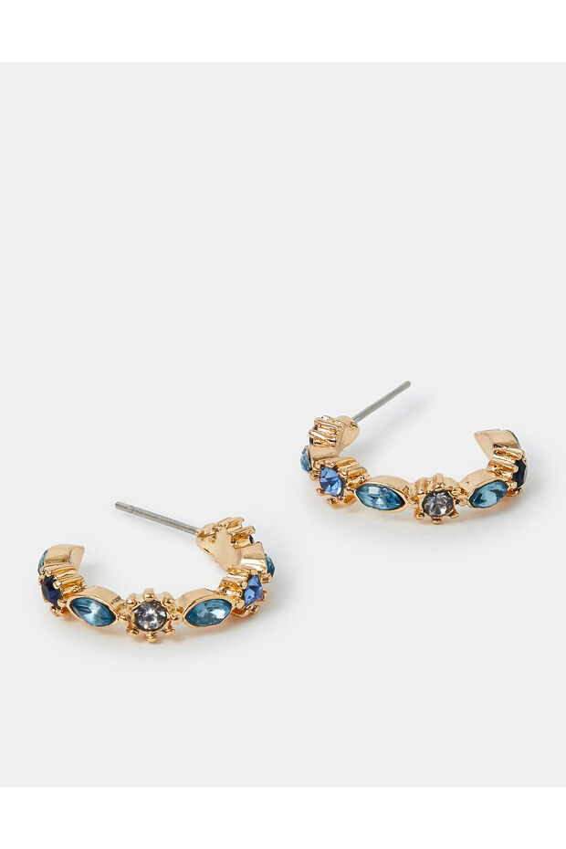 MINI ECLECTIC GEM HOOP Green - 1