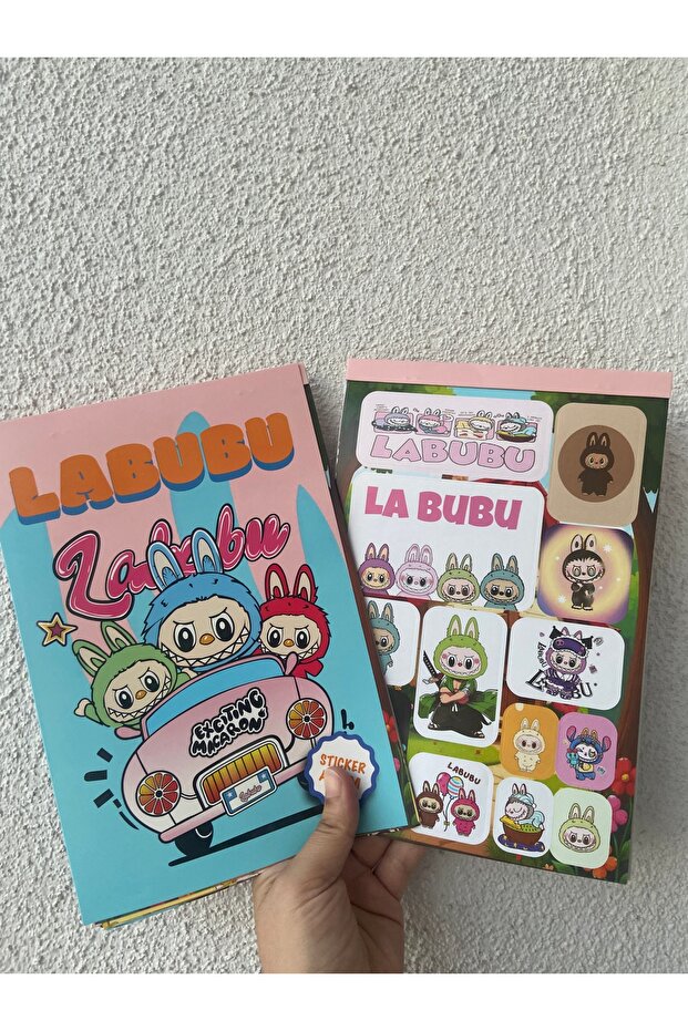 Sticker label removing notebook album 16 pages 208pcs