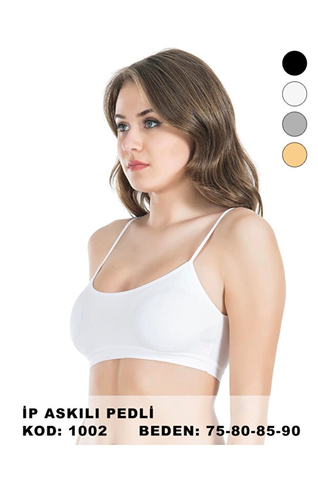 Dk Rope Strap Padded Bustier Bra 1002