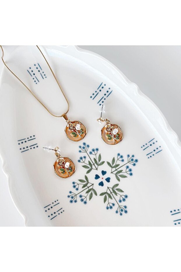 Speculum Çelik Kolye Küpe - 2