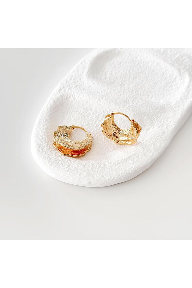 Bert gold çelik küpe - 1