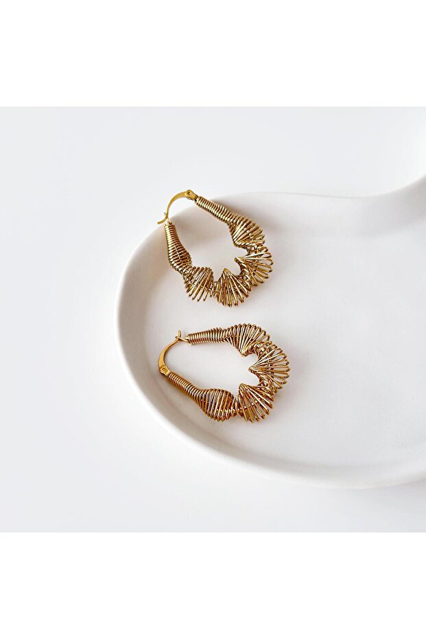 Pianta gold çelik küpe - 2