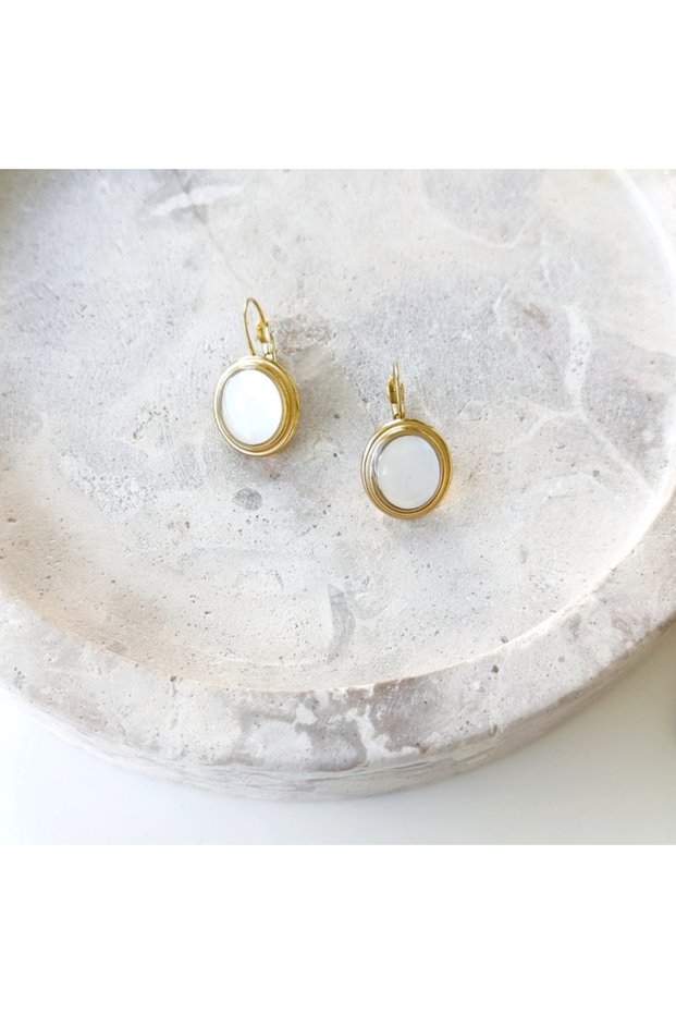 Alvin Gold Steel Earrings