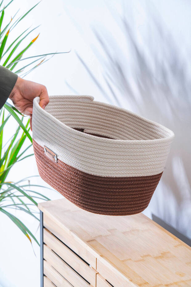 Home Beyond Oval Hasır Organizer - 33 cm - 3