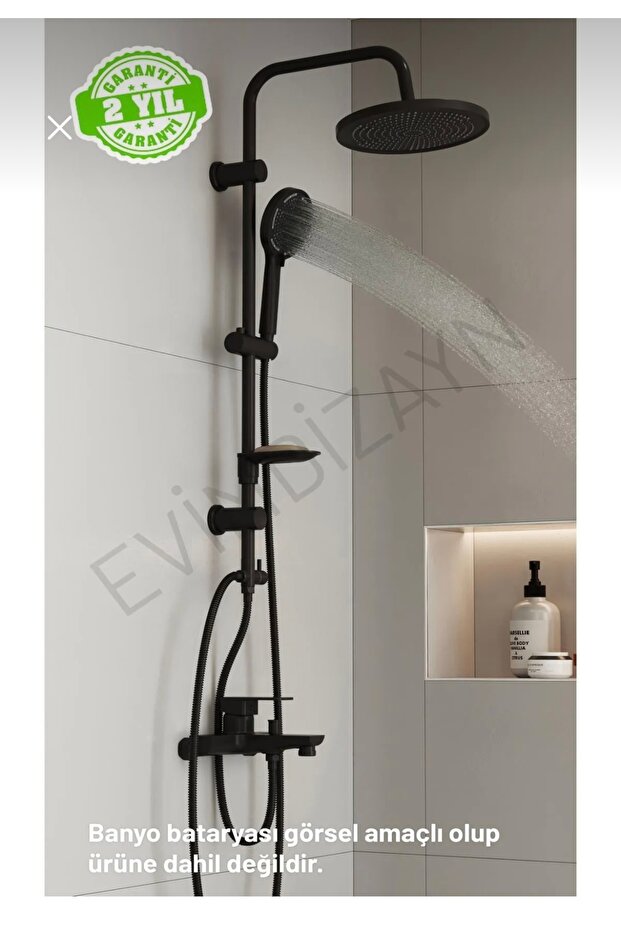 TEPE ROBOT DUŞ SETİ SİYAH 3 MODLU - 2