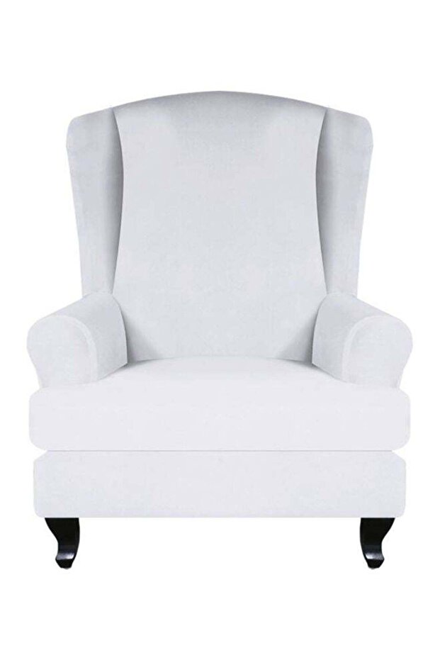 غطاء أريكة قابل للتمدد من Generic Recliner باللون الأبيض
