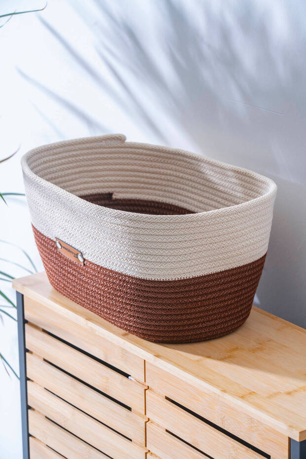 Home Beyond Oval Hasır Organizer - 33 cm - 1