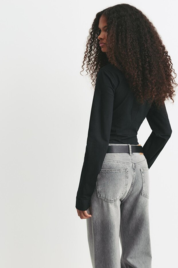 Dar kesim pensli gömlek - 2