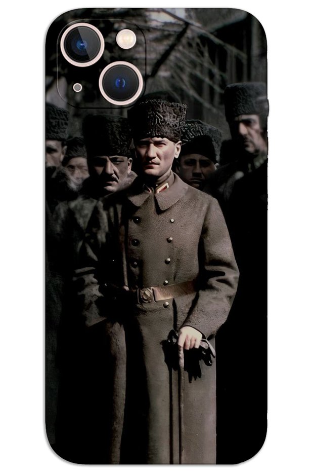 iPhone 14 Case Hd Pattern Printed Back Cover - Atatürk Kalpak