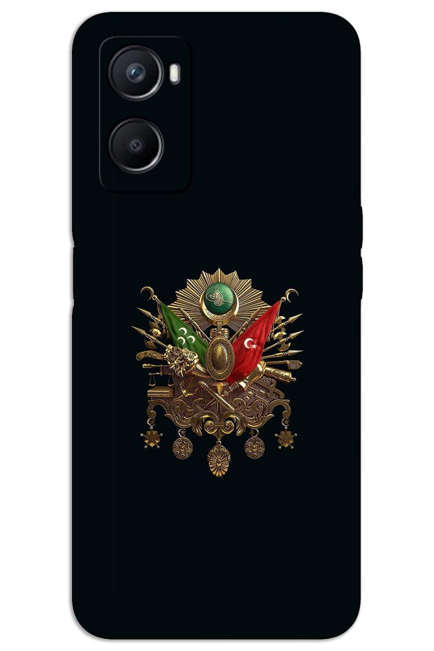 Oppo A96 Case Hd Pattern Printed Back Cover - Tuğra