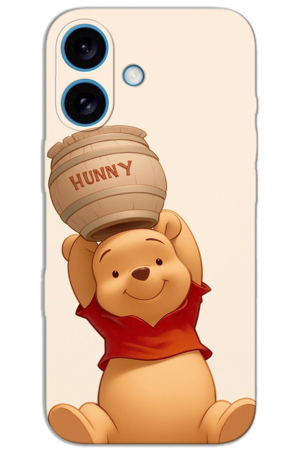 غطاء خلفي مطبوع بنمط HD لهاتف iPhone 16 Plus - ويني ذا بوه 1