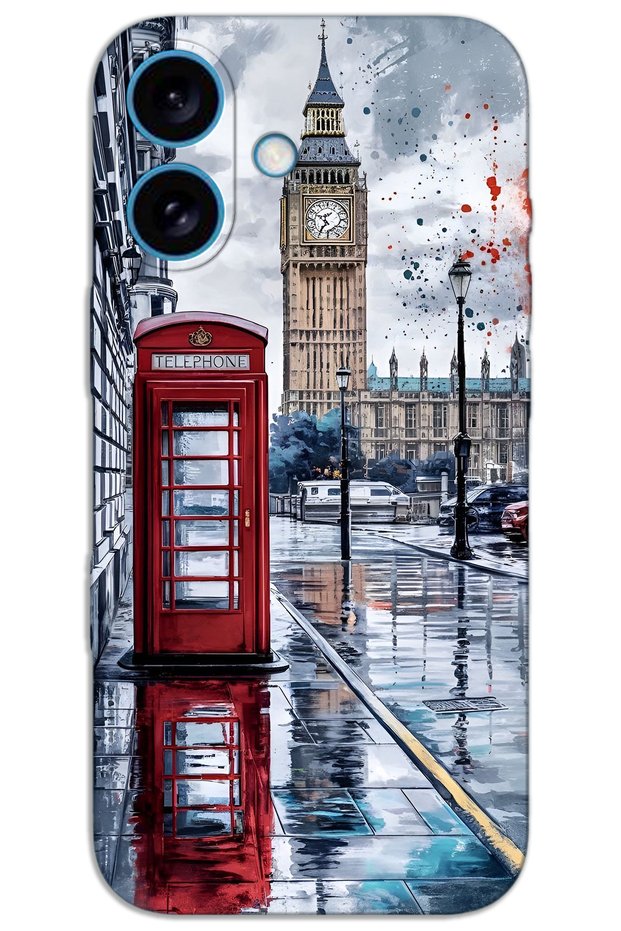 iPhone 16 Case Hd Pattern Printed Back Cover - London